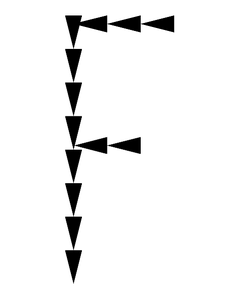 pattern font light