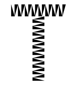 zig zag font - Pattern Typeface No. 8 Medium Regular