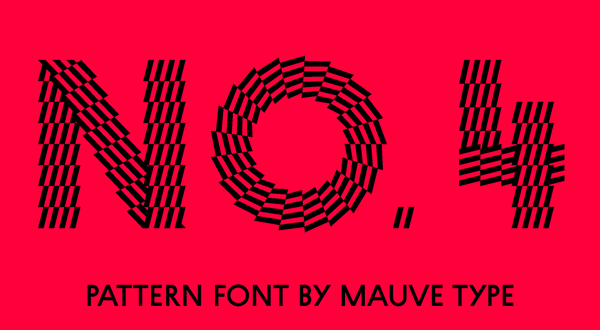 striped font