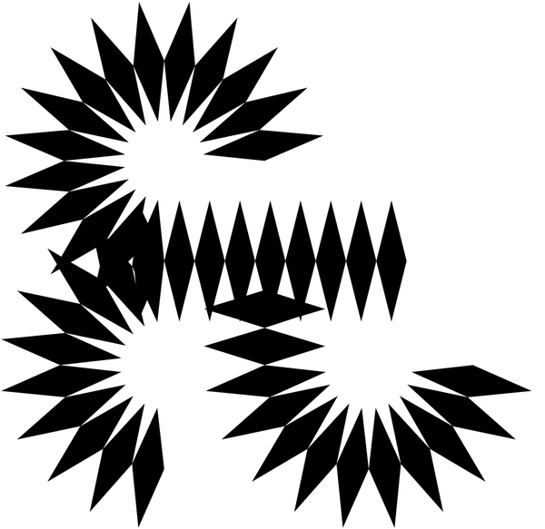 spiky font Pattern No. 6