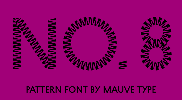 Zig zag font