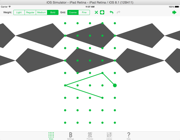 Pattern Fonts Generator Application screenshot